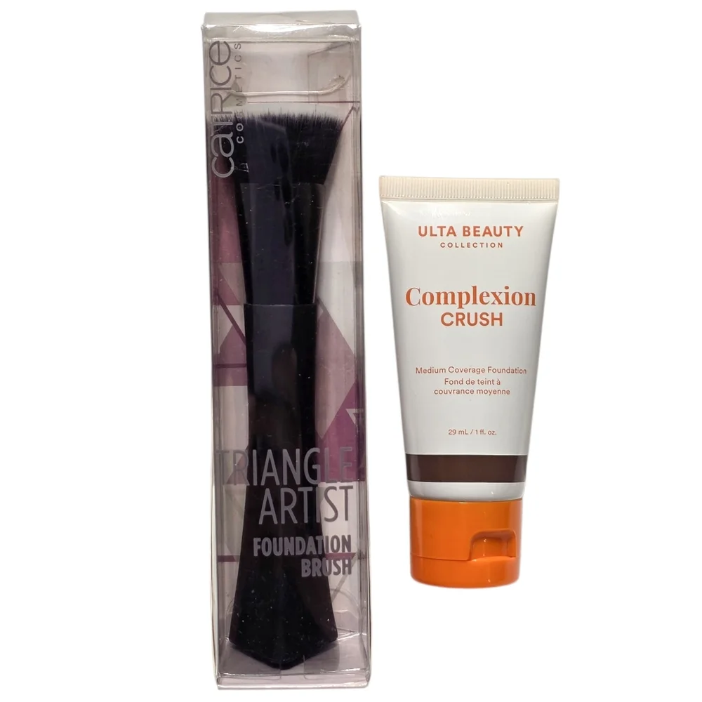 Ulta Beauty Complexion Crush Foundation & Catrice Triangle Artist Makeup Brush